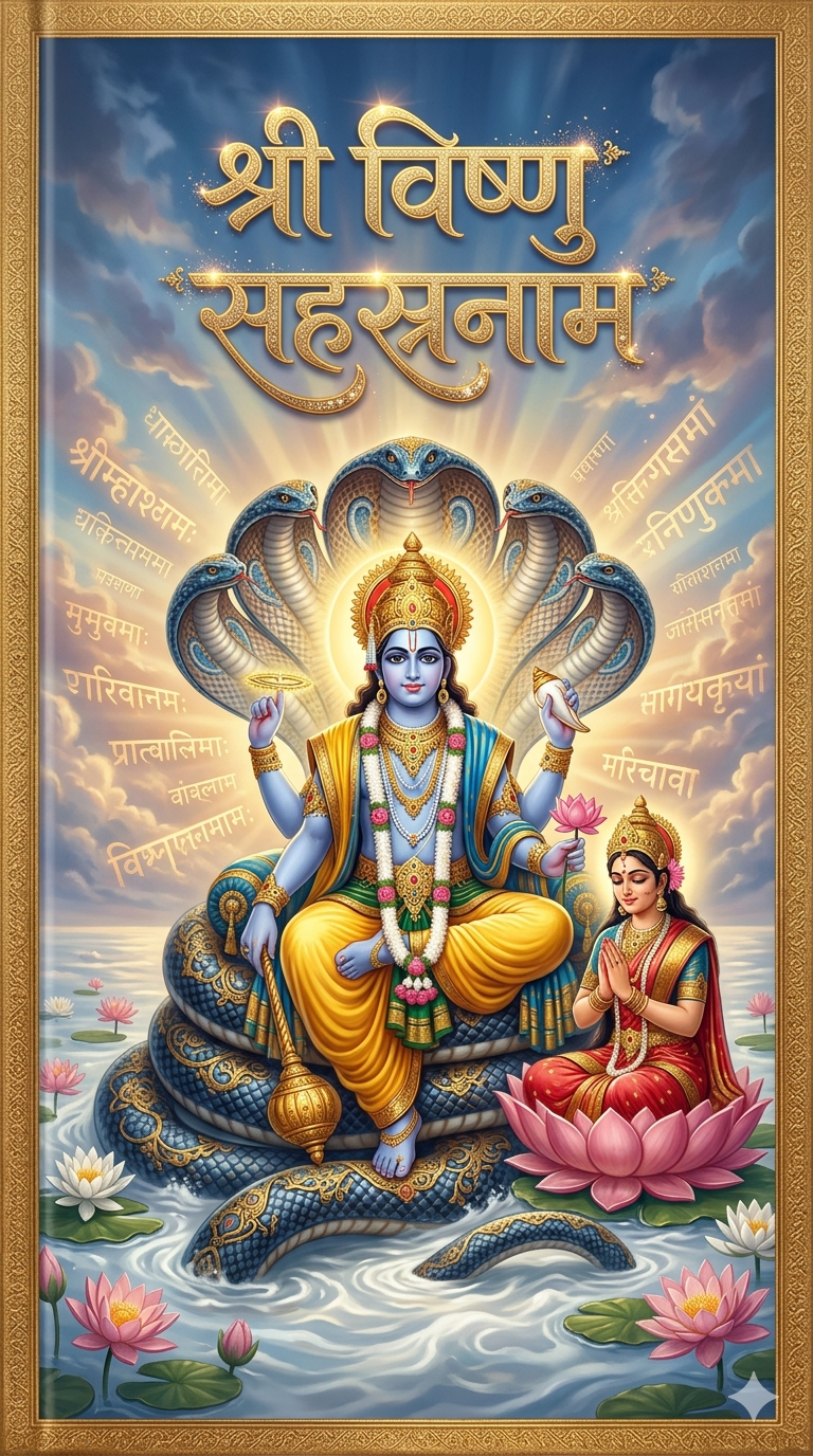 Vishnu sahastranam Hindi english Sanskrit
